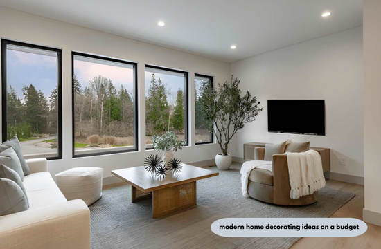 modern home decorating ideas on a budget
