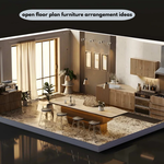 open floor plan furniture arrangement ideas