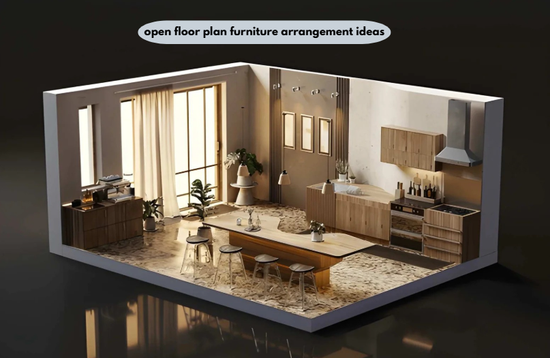 open floor plan furniture arrangement ideas