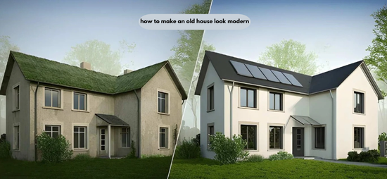 how to make an old house look modern